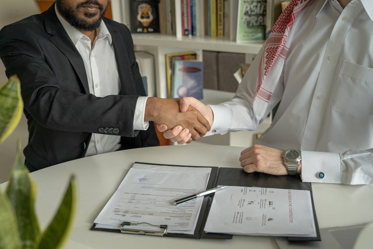 Federal Benefits Specialist greeting a client